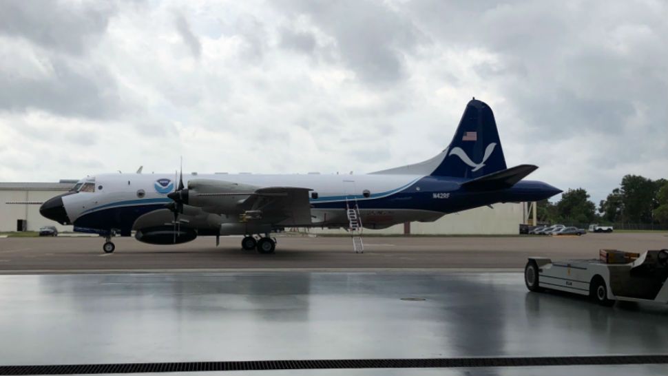 During the flights, the Hurricane Hunters flew into the center of the storm. (Stephanie Claytor, Spectrum Bay News 9)
