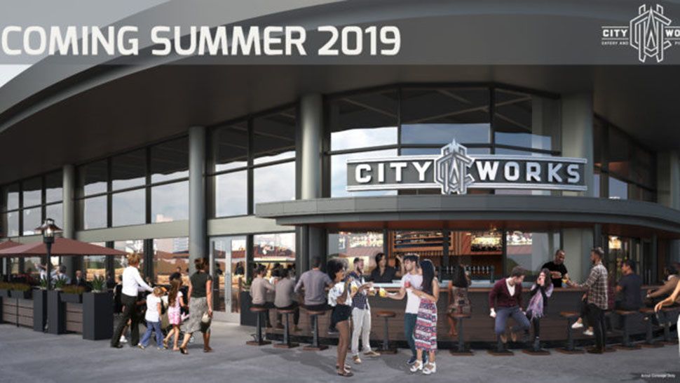 Concept art of City Works Eatery & Pour House, which is set to open at Disney Springs in summer 2019. (Disney)