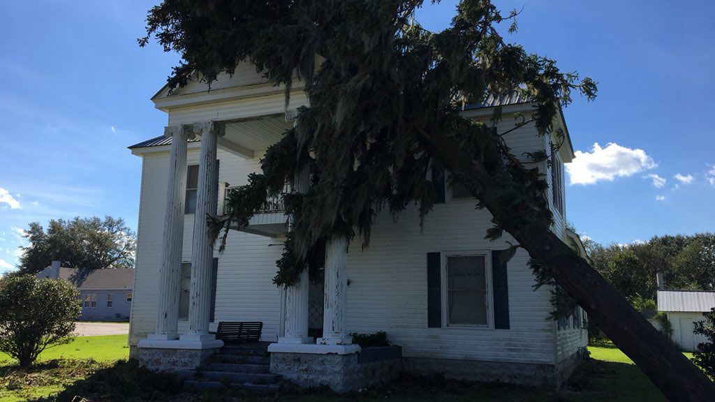 Hurricane Damage in Chipley. 