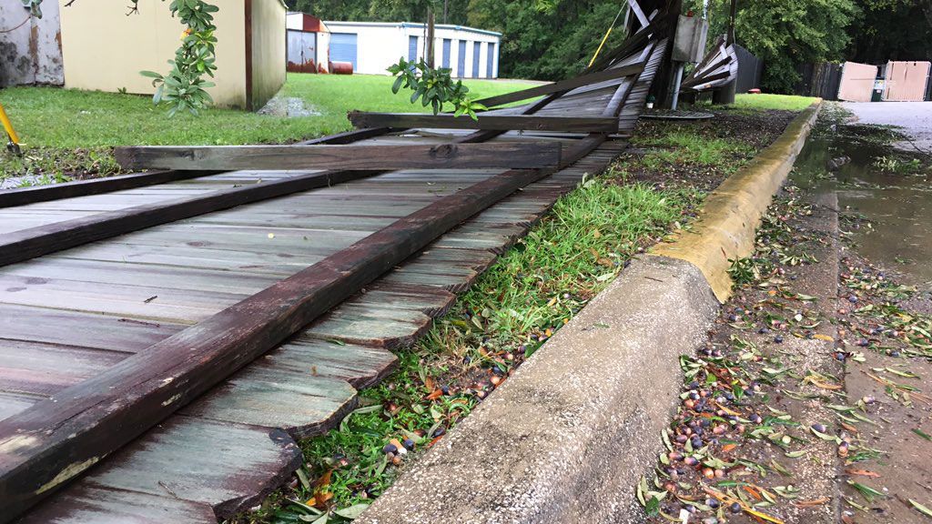 Hurricane Damage in Freeport.