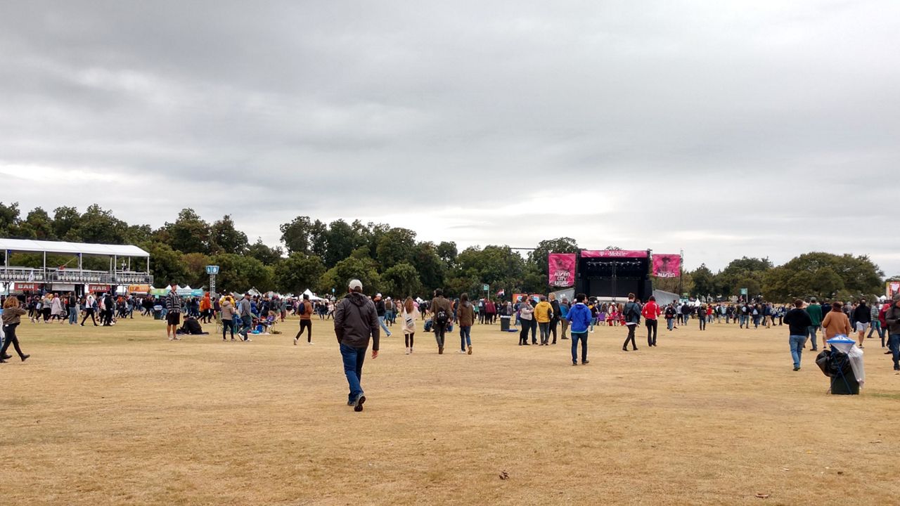 Photo of a sparse crowd at ACL on Oct. 11, 2019 (Joshua Kleinstreuer / Spectrum News)
