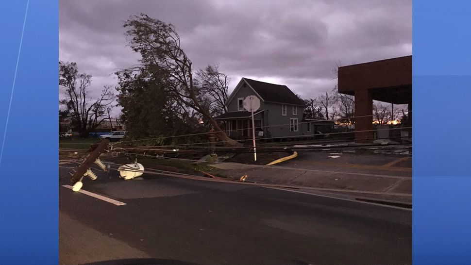 Hurricane Michael damage in Panama City