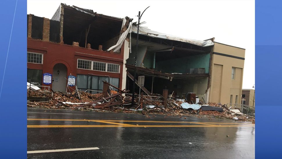 Hurricane damage in Marianna