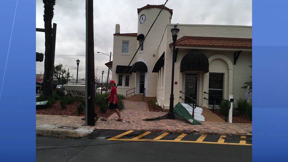 Hurricane damage in Panama City