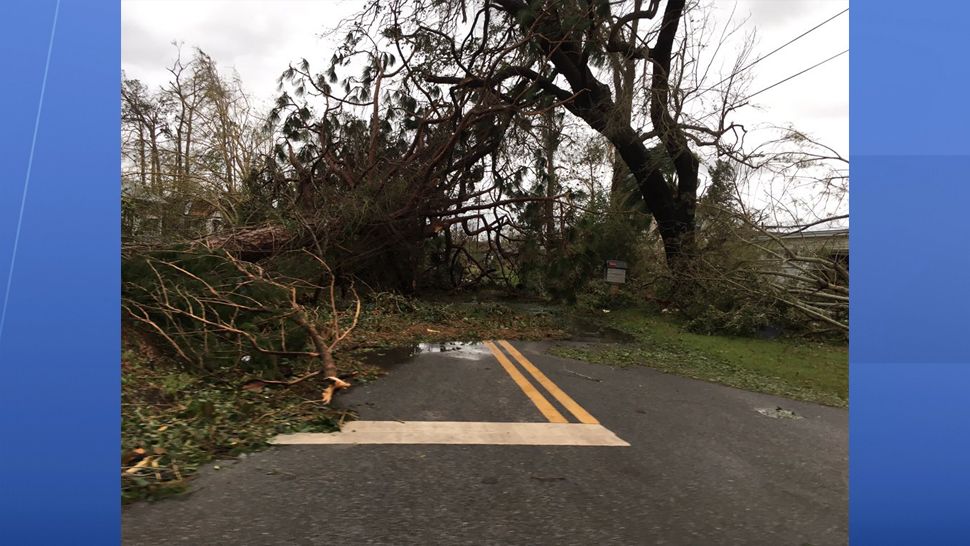 Hurricane damage in Panama City