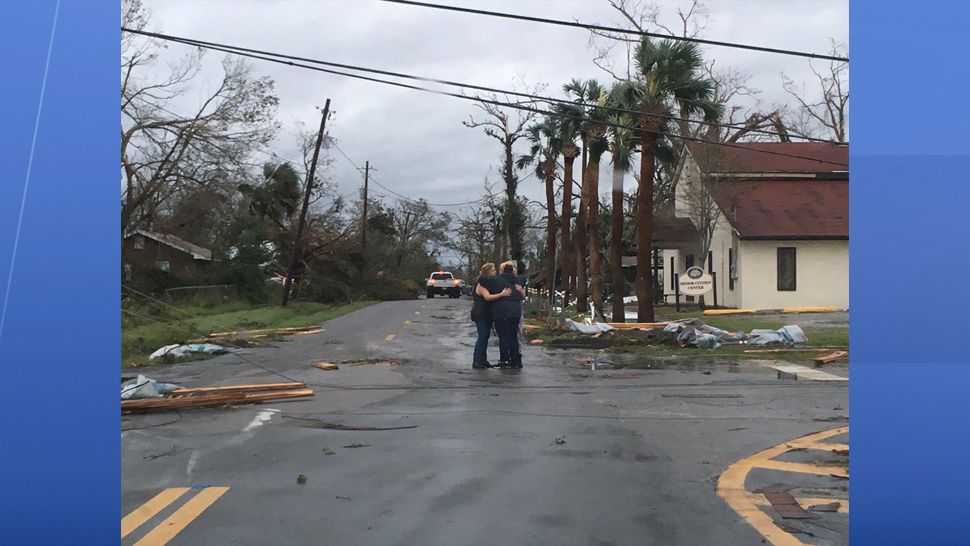 Hurricane damage in Panama City