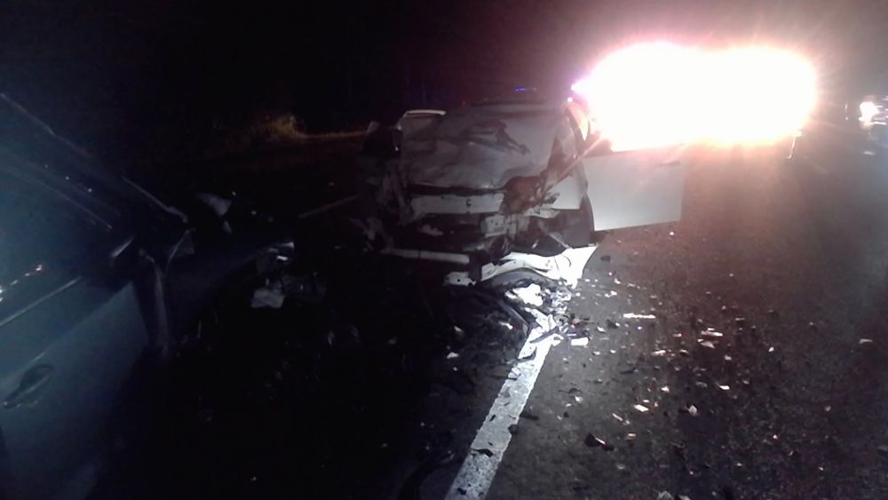 A wreck caused by a wrong-way driver on I-275 Saturday morning, according to FHP. (FHP)