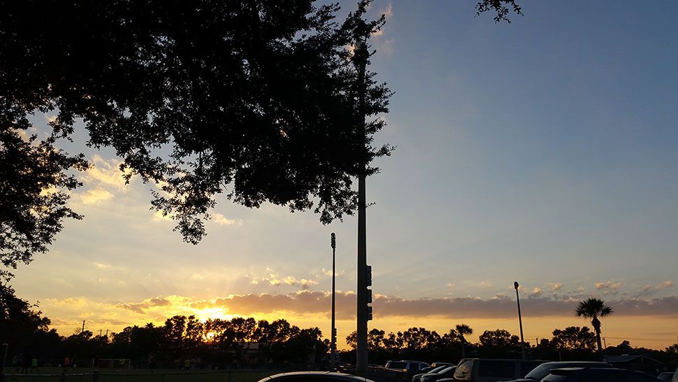 Submitted via the Spectrum News 13 app: A sunset in at the City Center in Port Orange, Friday, Oct. 12, 2018. (Courtesy of Heather Fortini)