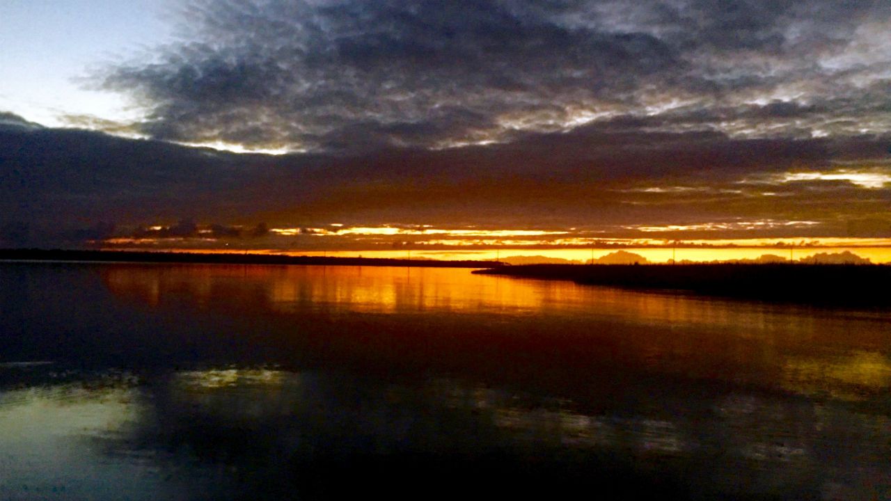 Sunrise from Wednesday morning near Cedar Island.