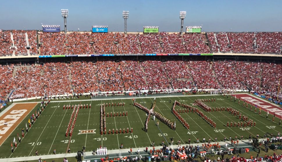 Field at the Cotton Bowl on Oct. 14, 2017 where UT Longhorns compete against rivals Oklahoma University.