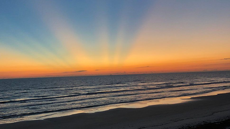 Submitted via the Spectrum News 13 app: Sunrise in New Smyrna Beach, Sunday, Oct. 14, 2018. (Courtesy of Jim Sargeant)