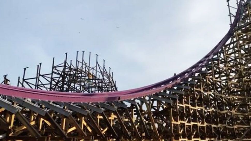 Busch Gardens Iron Gwazi Coaster Is Taking Shape