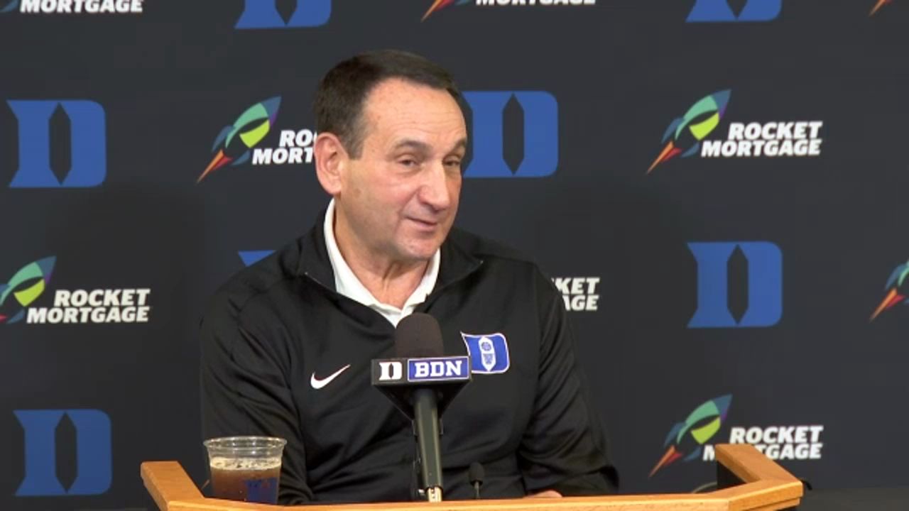 Duke coach Mike Krzyzewski