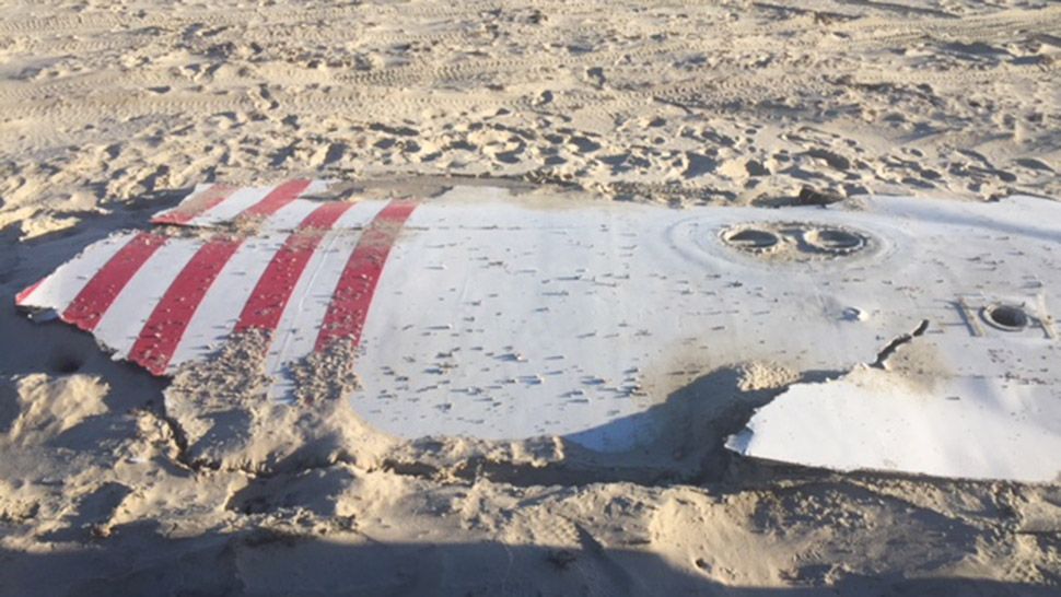 Debris from a SpaceX rocket washed ashore near the Outer Banks of North Carolina late last week. The National Park Service removed the debris a couple of days later.