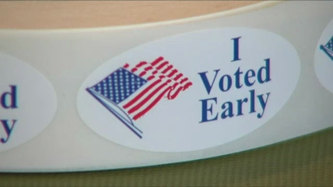A roll of 'I Voted Early' stickers appears in this file image (Spectrum News images)