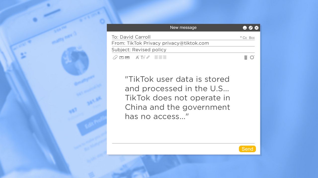 TikTok not collecting data in China