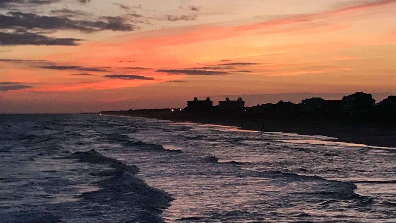 A recent sunset at Emerald Isle.