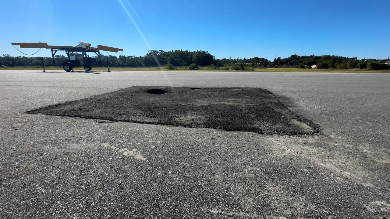 Secondary hole reopened after temporary patch at Crystal River Airport