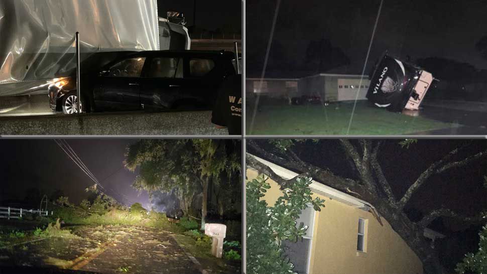 Images showing damage caused by tornado touchdowns in Pinellas and Polk counties, Friday, Oct. 18, 2019. 