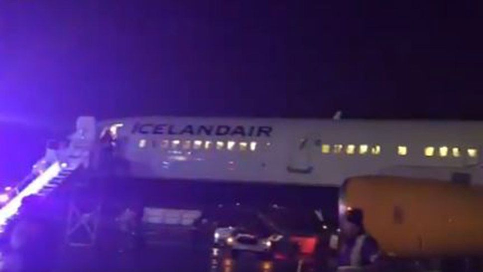 An Icelandair flight that left Orlando on Friday had to make an emergency landing in Canada. (@HarrisonHove)