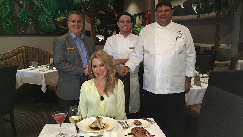 Allison Walker Torres with the team at Everglades Restaurant