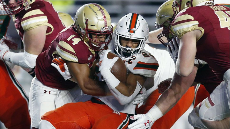 Boston College tailback AJ Dillon tuned up for season opener