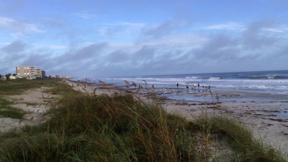 Sent to us via the Spectrum News 13 app: Serene conditions at the beach at Ponce Inlet in Volusia County on Friday. (Seth Dennis/viewer)