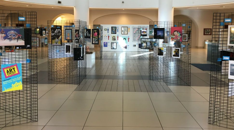 VIA Employee Art Exhibit on displayed inside The Grand, part of VIA Metropolitan Transit October 25, 2019 (Spectrum News)
