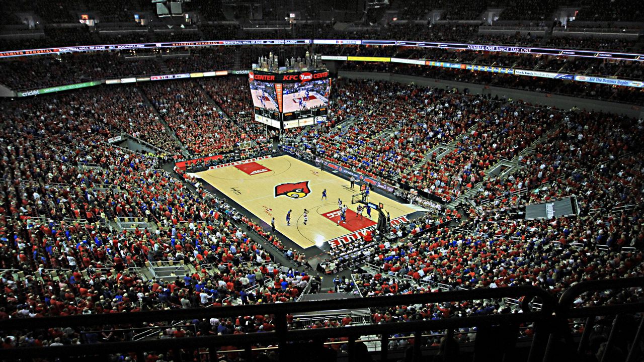 New basketball court installed at KFC Yum! Center