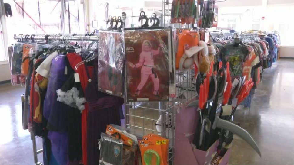An assortment of Costumes at a Goodwill store. (Spectrum News/File)