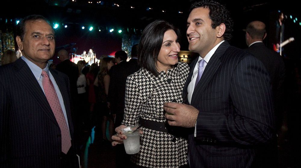 Dr. Love Paul, left, Pearl Paul and their son Nate Paul, right, attend the 2011 Texas Inaugural Celebration at the Palmer Events Center in Austin, Texas, on Jan. 18, 2011. (Laura Skelding/Austin American-Statesman via AP)