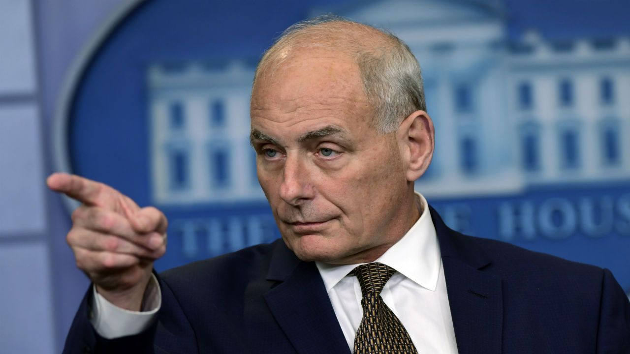 White House chief of staff John Kelly