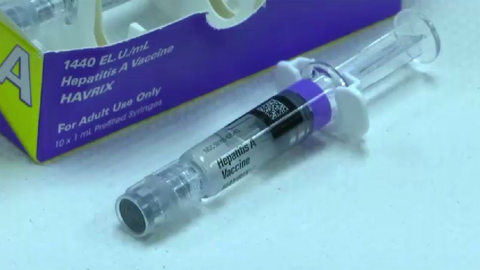 Hepatitis A vaccine syringe
