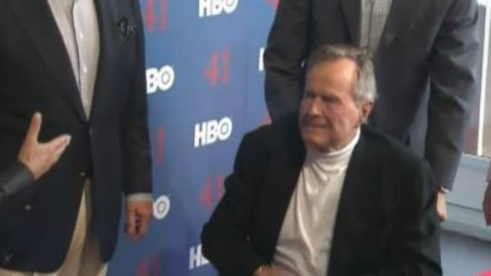 Former President George H.W. Bush appears in this file image. 