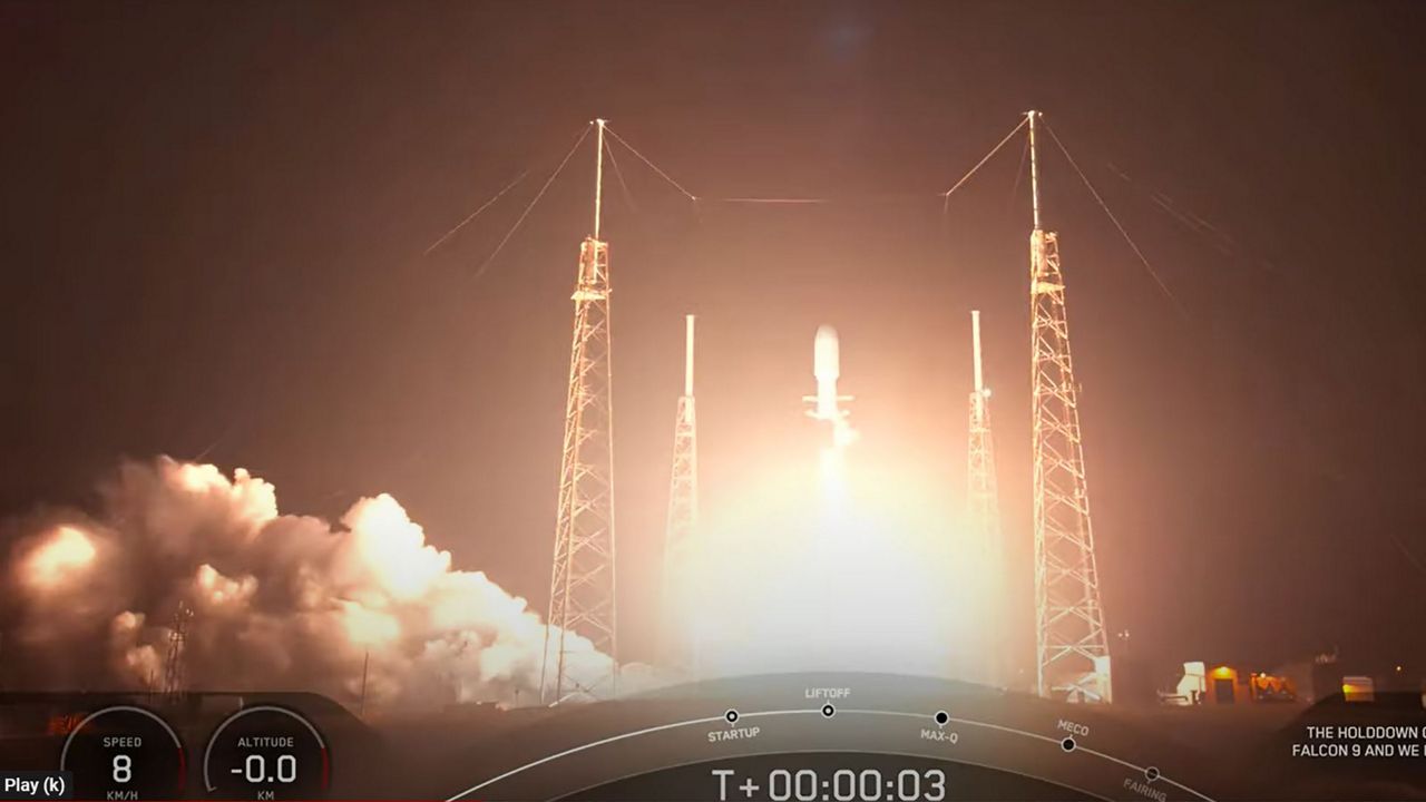 SpaceX’s famed Falcon 9 rocket launched a European telecommunications company’s satellite from Space Launch Complex-40 in Cape Canaveral on early Thursday morning, Nov. 03, 2022. (SpaceX)