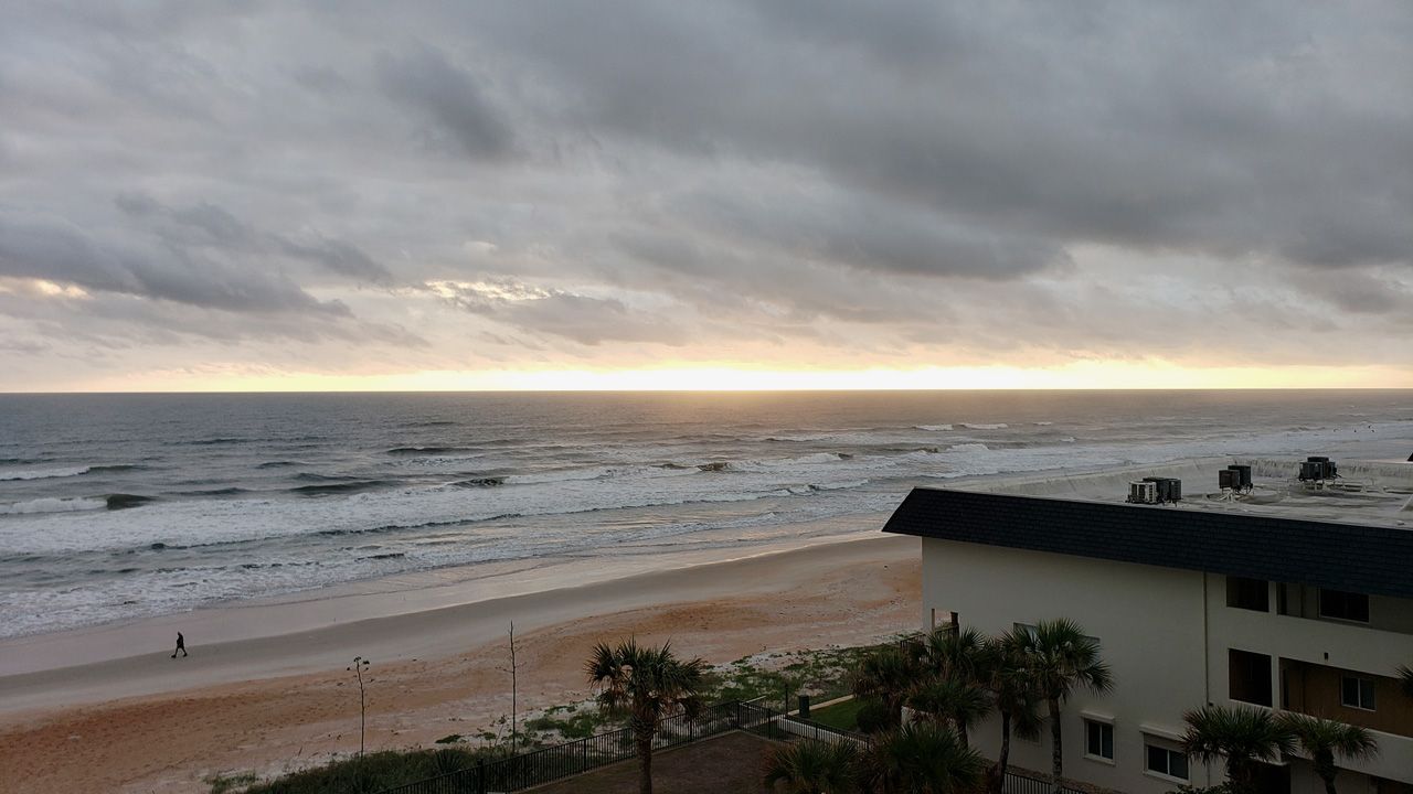 Sent via the Spectrum News 13 app: A cloudy sunrise greeted Ormond Beach on Saturday, November 02, 2019. (Photo courtesy of Erik Thomson, viewer)