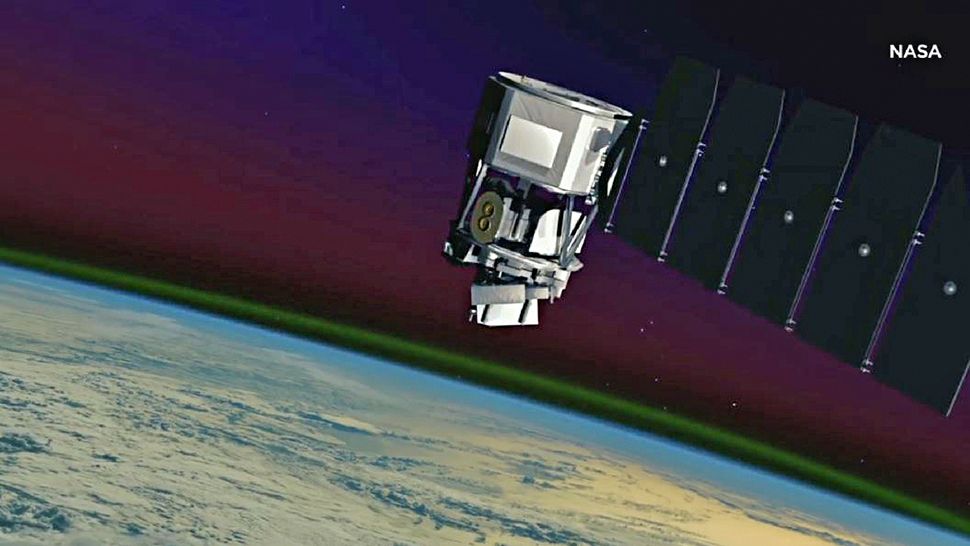 The rocket is carry a NASA satellite designed to study Earth's upper atmosphere, the ionosphere. (NASA)