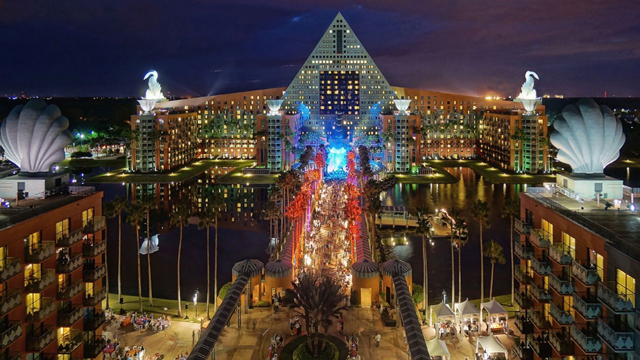 The Walt Disney World Swan and Dolphin Resort will reopen to guests on July 29. (file)