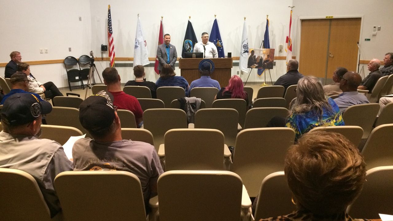 Veterans came to a town hall hosted by U.S. Rep. Darren Soto as they spoke about issues they are facing. (Cheryn Stone/Spectrum News 13)