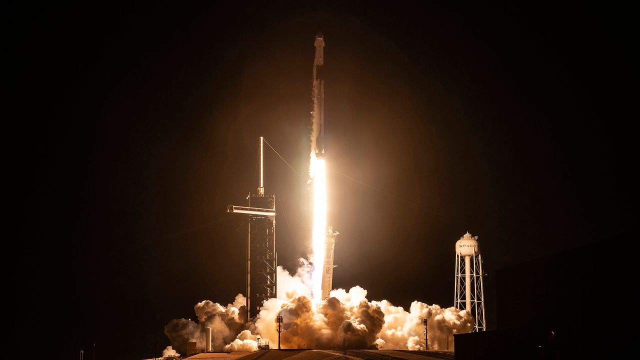 A SpaceX Falcon 9 rocket carried the CRS-29 mission to the International Space Station on Thursday night. (NASA)