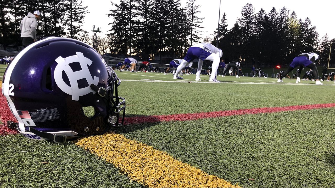 Holy Cross football building positive momentum