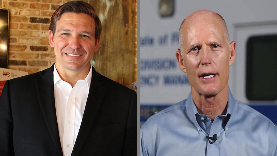 Republicans Ron DeSantis, left, and Rick Scott are now preparing for their new roles as governor and U.S. senator, respectively. (Spectrum News)