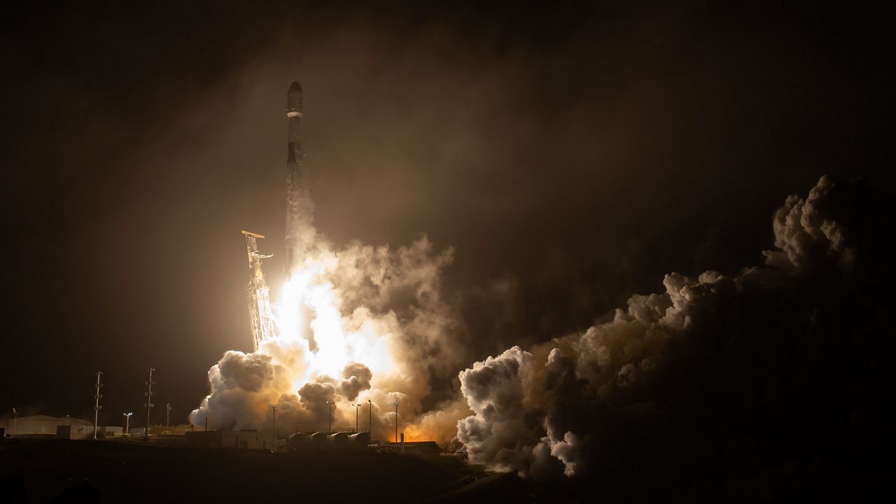 DART (Double Asteroid Redirection Test) launched from Vandenburg Space Force Base Tuesday night. (NASA)