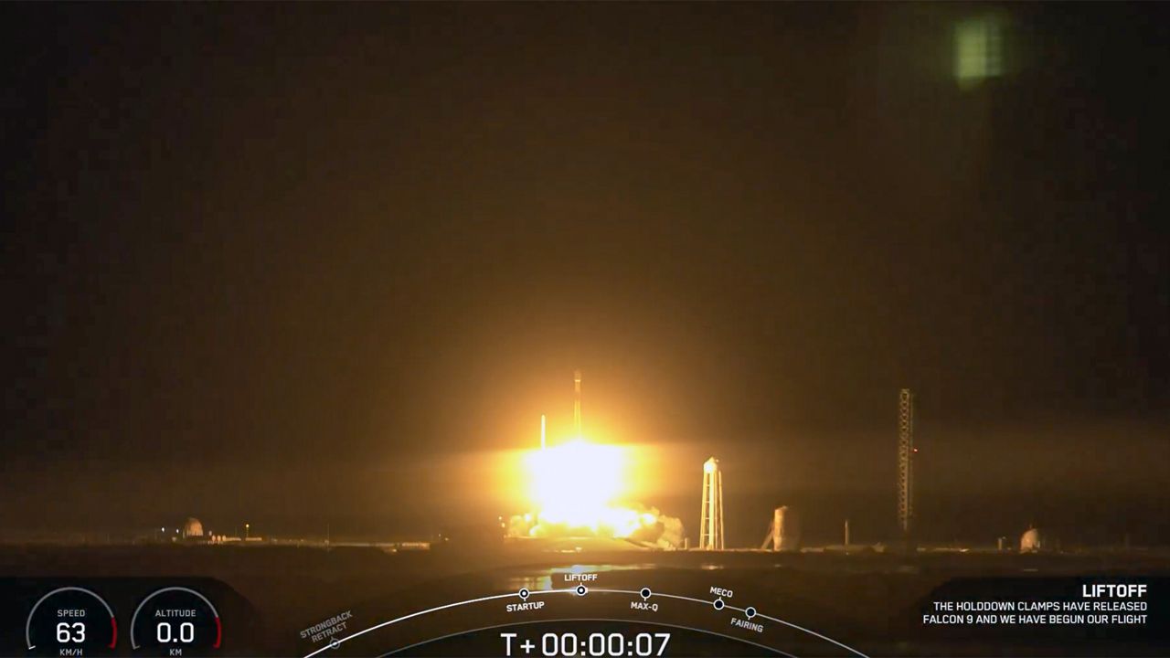 Taking off from Launch Complex 39A at the Kennedy Space Center at 11:41 p.m. ET, SpaceX stated that its Falcon 9 rocket took Starlink 6-76 mission into the deep black. (SpaceX)