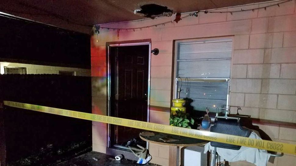 The fire happened at a house on People Street on Tuesday evening, November 27, 2018. (Orange County Fire Rescue)
