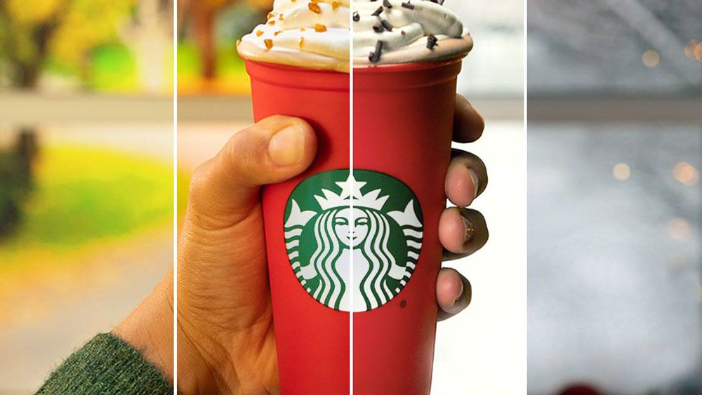 The reusable red cup gives customers 50 cents off their Starbucks beverage through January 7. (Photo Courtesy of Starbucks)
