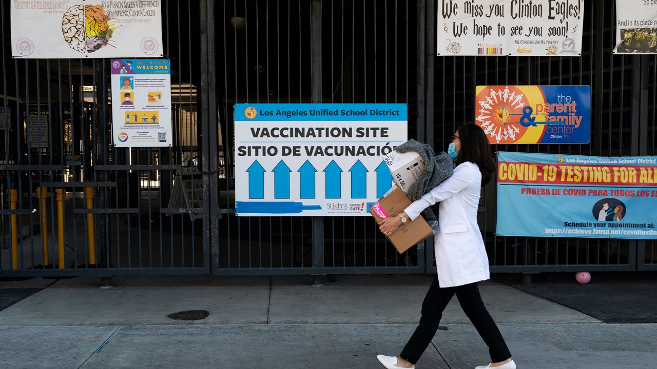 LAUSD students return to campuses amid COVID surge
