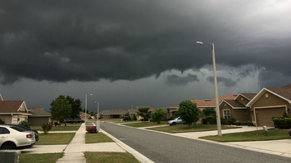 Friday evening storm photo from viewer