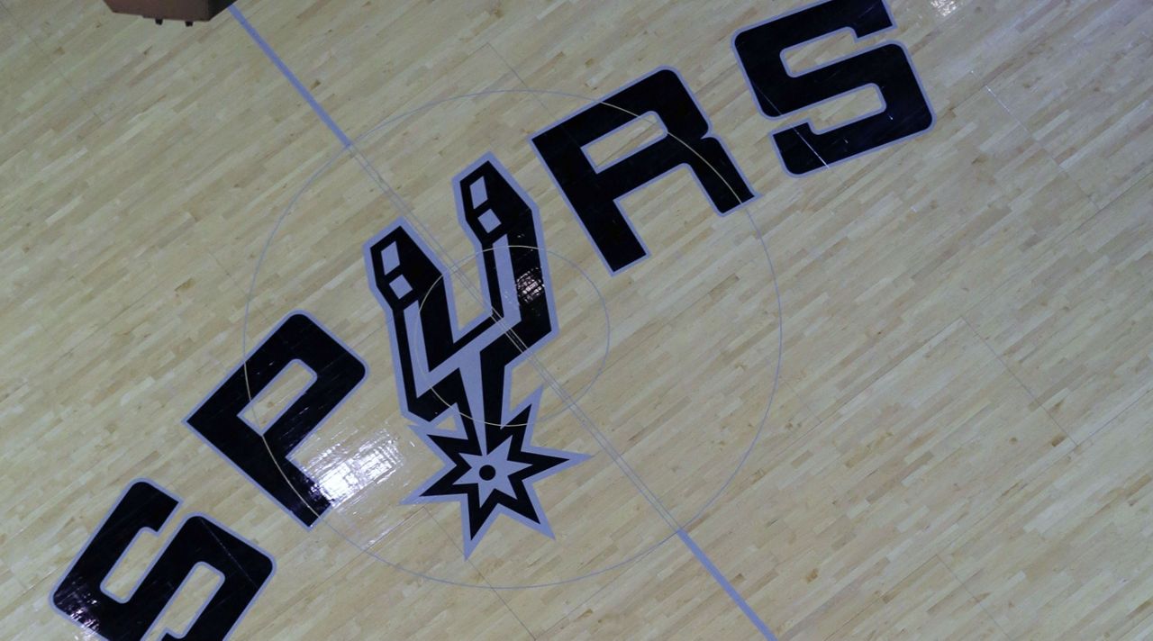 Spurs game floor (Spectrum News/File)