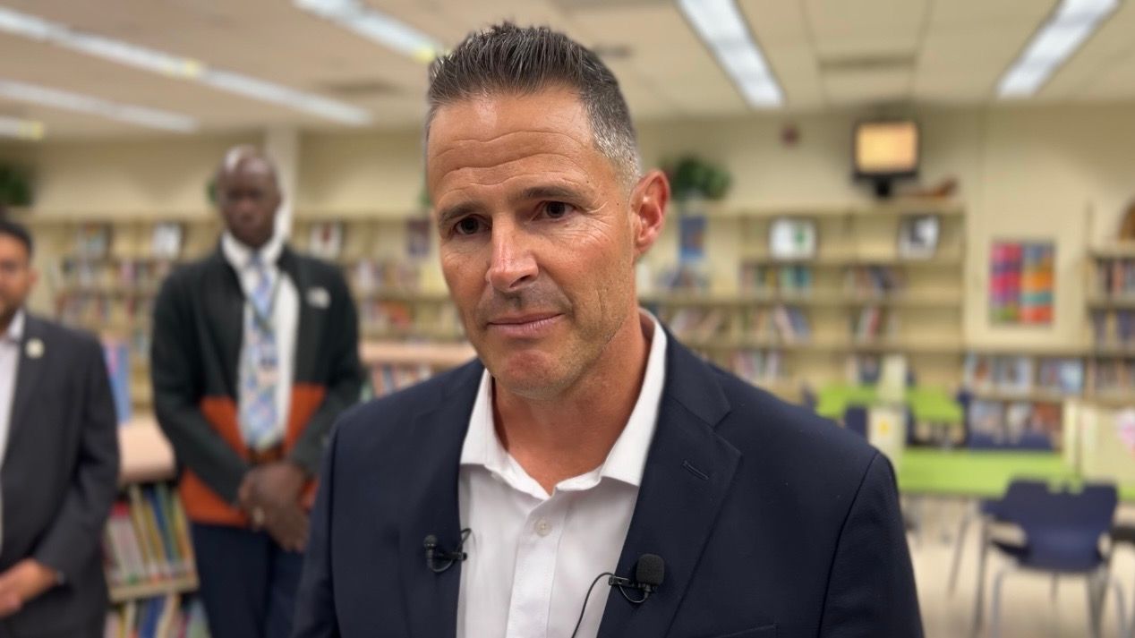 Van Ayres has been interim superintendent since June. The county school board opted against a national search and picked Ayres as the permanent superintendent. (Roger Johnson/Spectrum Bay News 9)